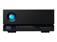 LaCie 1big Dock STHS16000800 - Kiintolevyasemaryhmä - 16 Tt - 1 telineet (SATA-600) - HDD 16 Tt x 1 - Thunderbolt 3, USB 3.1 (ulkoinen) - sekä 5 vuoden tietojen palautuksen huoltosuunnitelma STHS16000800