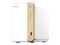 QNAP TS-262 - NAS-palvelin - 2 telineet - 8 Tt - SATA 6Gb/s - HDD 4 Tt x 2 - RAID RAID 0, 1, JBOD - RAM 4 Gt - 2.5 Gigabit Ethernet - iSCSI tuki TS-262-4G+2XHDWG440UZSVA