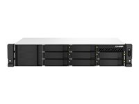 QNAP TS-864eU - NAS-palvelin - 8 telineet - telineasennettava - SATA 6Gb/s - RAID RAID 0, 1, 5, 6, 10, 50, JBOD, 60 - RAM 4 Gt - 2.5 Gigabit Ethernet - iSCSI tuki - 2U TS-864EU-4G