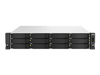 QNAP TS-H1887XU-RP - NAS-palvelin - 18 telineet - telineasennettava - SATA 6Gb/s - RAID RAID 0, 1, 5, 6, 10, 50, 60, JBOD - RAM 16 Gt - 2.5 Gigabit Ethernet / 10 Gigabit Ethernet - iSCSI tuki - 2U TS-H1887XU-RP-E2334-16G